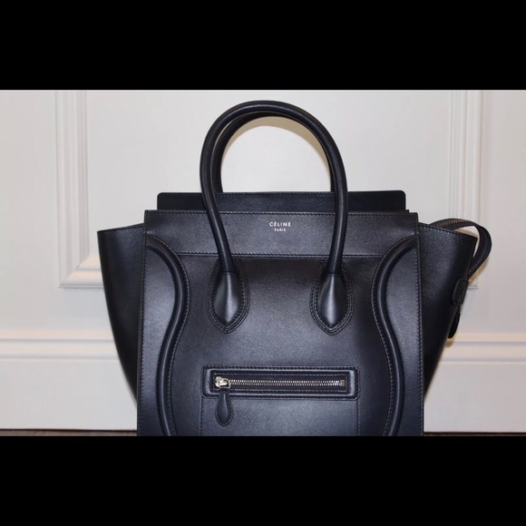 Céline Authentic Mini Luggage - Navy Calfskin - Picture 2 of 8